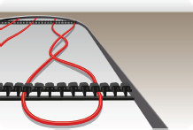 Линии кабеля не должны касаться или пересекаться между собой и другими кабелями