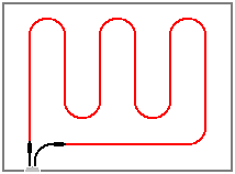 При укладке одножильного кабеля (например, DSIG-20) необходимо учитывать, что кабель имеет два \